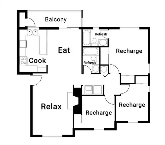 3x2 A 10605-12 floor plan